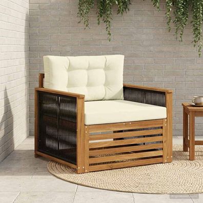 vidaXL Outdoor Mittelsofa Natur
