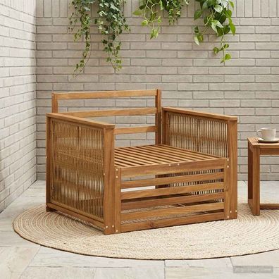 vidaXL Outdoor Mittelsofa Natur