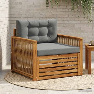 vidaXL Outdoor Mittelsofa Natur