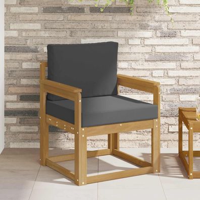 vidaXL 2 Stück Outdoor-Sofagarnitur Polyester Weiß und Anthrazit