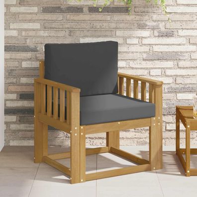 vidaXL 2 Stück Outdoor-Sofagarnitur Polyester Weiß und Anthrazit