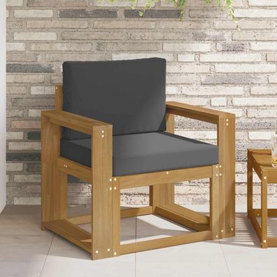 vidaXL 2 Stück Outdoor-Sofagarnitur Polyester Weiß und Anthrazit