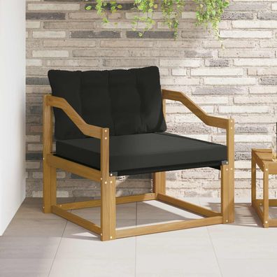 vidaXL Outdoor-Sofagarnitur Massives Akazienholz und Textilene Weiß