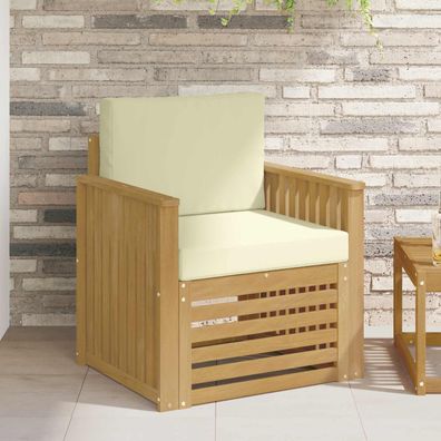 vidaXL Outdoor-Sofagarnitur Polyester Weiß