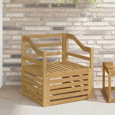 vidaXL Outdoor-Sofa Massivholz Akazie Weiß