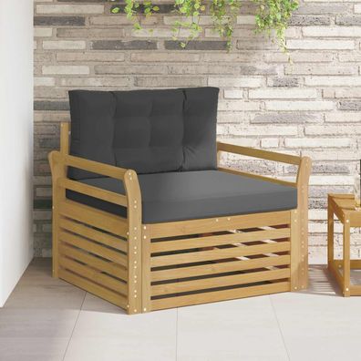 vidaXL Outdoor-Sofa Polyester Weiß