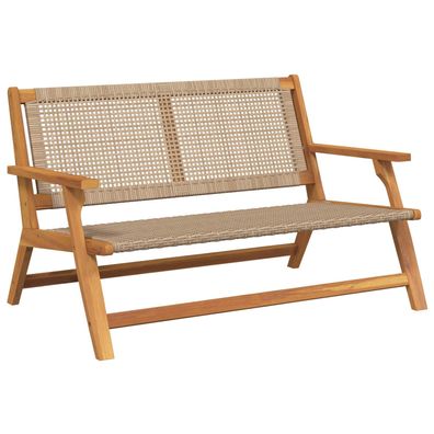 vidaXL gartenmöbel Beige 122 x 78 x 73 cm Massivholz Akazie