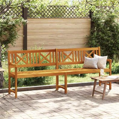 vidaXL Bank Outdoor Natur 220 x 56 x 90 cm Massivholz Akazie