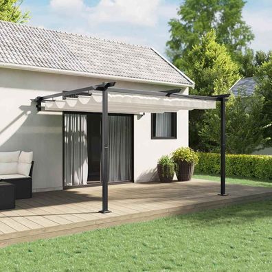 vidaXL Pavillon 300 x 300 x 200 cm Creme Polyester