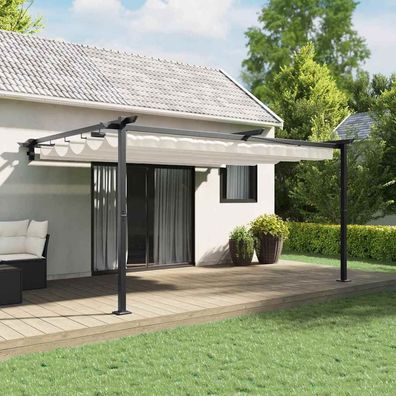 vidaXL Pavillon 400 x 300 x 200 cm Creme Polyester