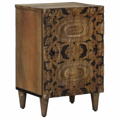vidaXL Badezimmerschrank Braun 38 x 33,5 x 58 cm Massivholz Mango