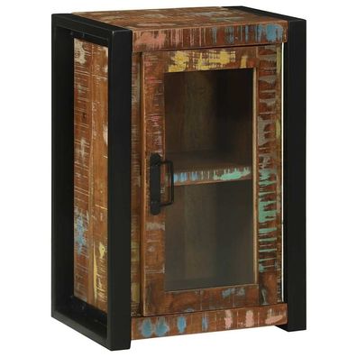 vidaXL Badezimmerschrank mit Regal Braun Massives upgecyceltes Holz
