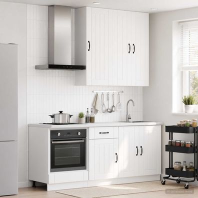 vidaXL Kücheneinheit LUCCA 5 pcs Weiß