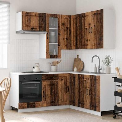 vidaXL Kücheneinheit KALMAR 8 pcs Altholz Holzwerkstoff