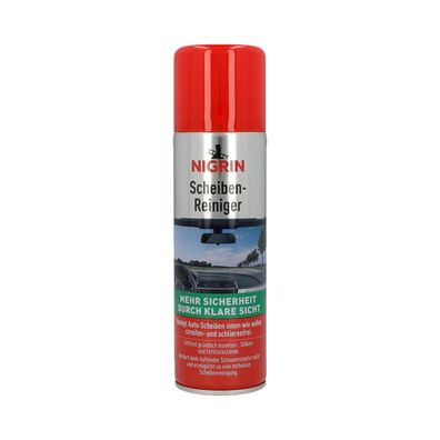 NIGRIN Scheibenreiniger Schaum Glasreiniger innen & außen Fettlöser 300ml