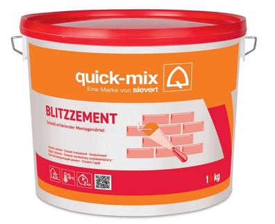 Quick-Mix Blitzzement 1 kg Eimer BZ1
