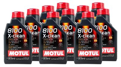 Motul 8100 X-clean 5W-40 10x1 Liter