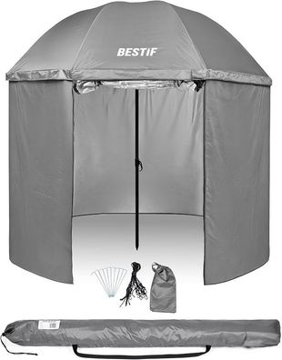 Angelschirm mit Seitenwand Wasserdicht Schirmzelt klappbar Zelt für Angler