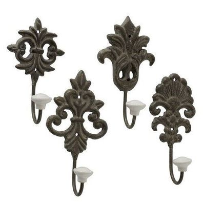 Garderobenhaken Ivy antik Kleiderhaken Gardarobe Wandhaken 4er Set
