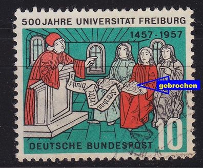 Germany BUND [1957] MiNr 0256 F14 III ( O/used ) [01] Plattenfehler