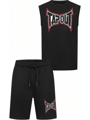 Tapout Dorrisa Herren ärmelloses T-Shirt &amp; Shorts Set normale Passform