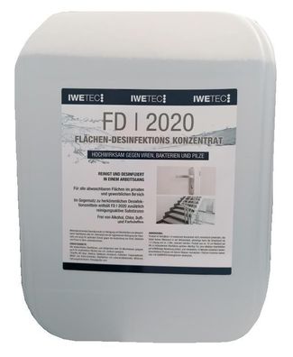 Iwetec FD I 2020 Flächen-Desinfektions Konzentrat 10 Liter