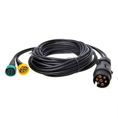 343087 Kabelsatz 5 meter mit Stecker 7-polig und 2X Steckverbinder 5-polig