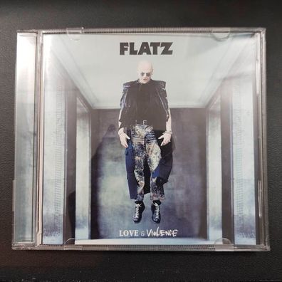 FLATZ love and violence EX/EX (CD Album, Pop, Epic)