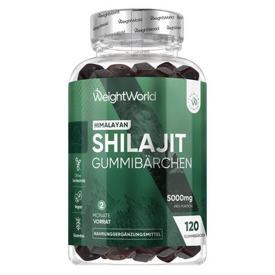 WeightWorld Himalaya Shilajit Gummies 5000mg - 120 Gummies für 2 Monate