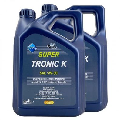 Aral SuperTronic K 5W-30 2x4 Liter