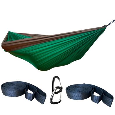 Hideaway Outfitters OffRoad Leicht Hängematte grün-khaki mit Baumgurten Reise