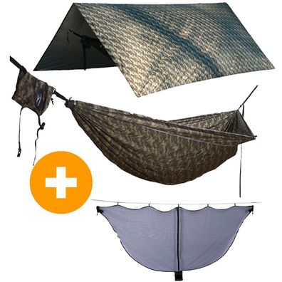 Hideaway Outfitters Offroad Reisehängematte + UV + Thermischer Isolierung Tarp