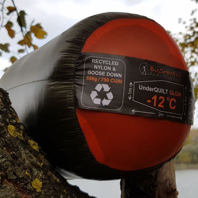 Bushmen Underquilt GLOW(TM) -12 - Kälteschutz mit recycelten Daunen 140 cm breit Z