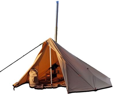 Bushmen Hot Tarp Natural 4 x 4 mit Öffnung für Rauchabzug Zubehör