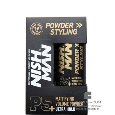 NishMan/P5+ Mattifying Volume "Ultra Hold" Powder 20g/Haarstyling/Haarpflege