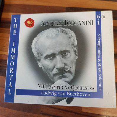 ARTURO Toscanini beethoven - 9 symphonies VG+/EX (7CD, Klassik, RCA Red Seal)