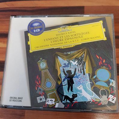 LORIN MAAZEL ravel - l'enfant / l'heure dg PMDC Germany VG+/VG+ (2CD, Klassik)