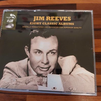 JIM REEVES eight classic albums EX/EX (4CD, Pop, Real Gone)