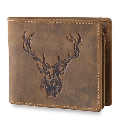 Greenburry Geldbörse 1705-Motiv, braun / Royal Stag, Herren
