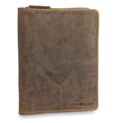 Greenburry Vintage A5 RV- Schreibmappe 1633, braun, Unisex