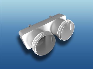 Adapterhülse für 125er Flachkanalsystem