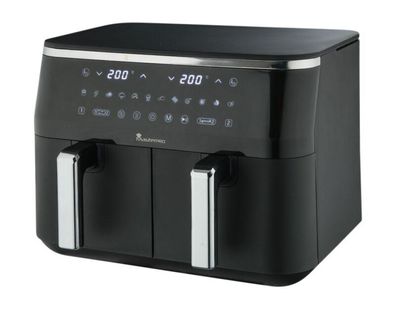 Masterpro Doppelkorb Heißluftfritteuse BGMP-9542 - 2600W, 2 Körbe, 9 Liter, schwarz