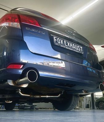 Subaru Legacy V Station Wagon - BR FOX Endschalldämpfer rechts/links 1x114 Typ 12 rec