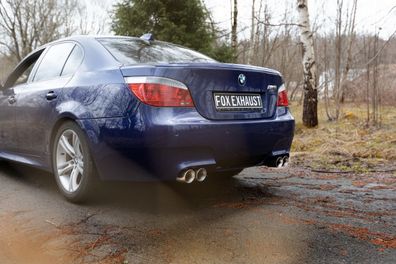 BMW E60 M5 FOX Endschalldämpfer rechts/links - 2x90 Typ 25 rechts/links