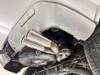 Mercedes M-Klasse Typ W163 - Facelift FOX Endschalldämpfer (Eingang zweiflutig) - 2x8