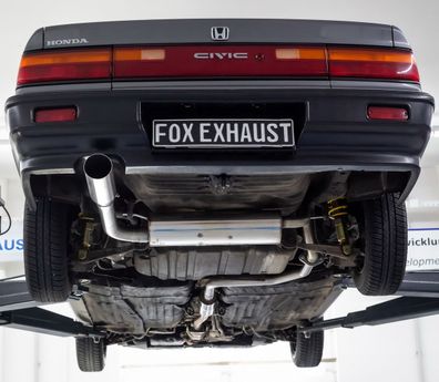 Honda Civic 4 - ED3 FOX Endschalldämpfer quer - 1x100 Typ 10 links