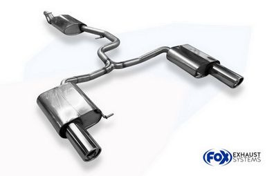 VW Passat 3C 4-Motion Halbanlage ab Kat bestehend aus FOX Endschalldämpfer rechts/lin