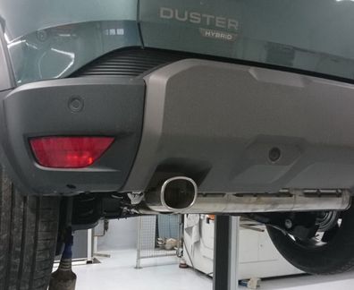 Dacia Duster mild hybrid 130 4x4 FOX Endschalldämpfer quer Ausgang rechts/links - 1x9