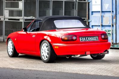 Mazda MX5 NA - JDM Optik JDM Anlage bestehend aus End-, Mittel und FOX Vorschalldämpf