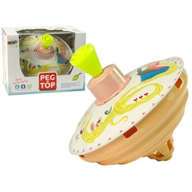 IMPORT Leantoys Spinnrad Spielzeug Rapunzel Gelb Metall